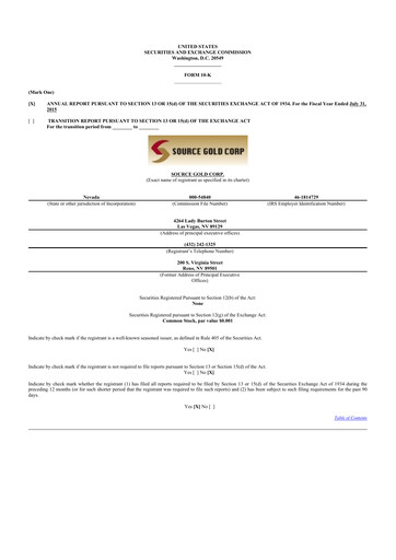 Thumbnail Golden Matrix Group 10-K Annual Report 2015