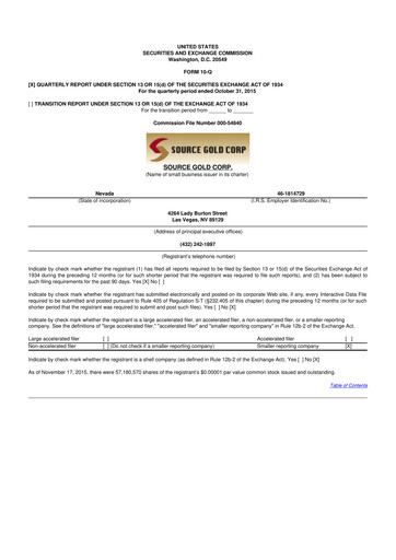 Vorschaubild Golden Matrix Group 10-Q Quartalsbericht 2016 