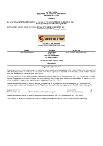 Vorschaubild Golden Matrix Group 10-Q Quartalsbericht 2016 