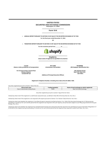 Thumbnail Shopify 10-K Annual Report 2024