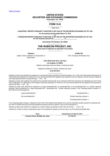 Vorschaubild Magnite 10-Q Quartalsbericht 2019 