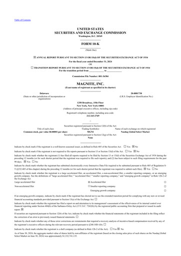 Thumbnail Magnite 10-K Annual Report 2024