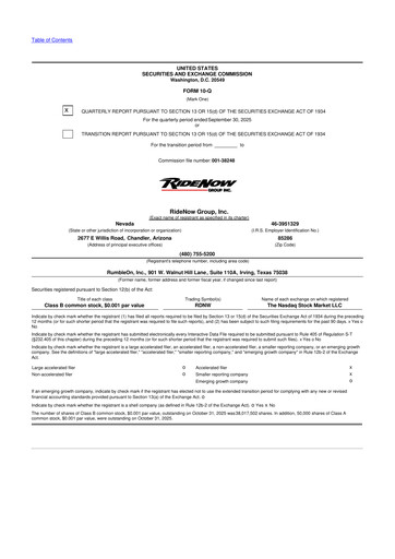Vorschaubild RumbleOn 10-Q Quartalsbericht 2025 