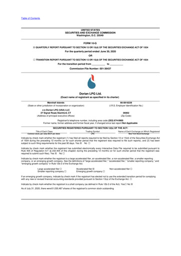 Thumbnail Dorian LPG
 10-Q Quarterly Report FY2021 