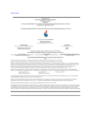 Thumbnail Dorian LPG
 10-K Annual Report 2023