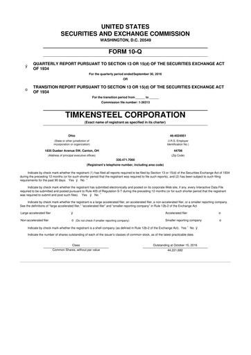 Thumbnail Metallus 10-Q Quarterly Report FY2016 