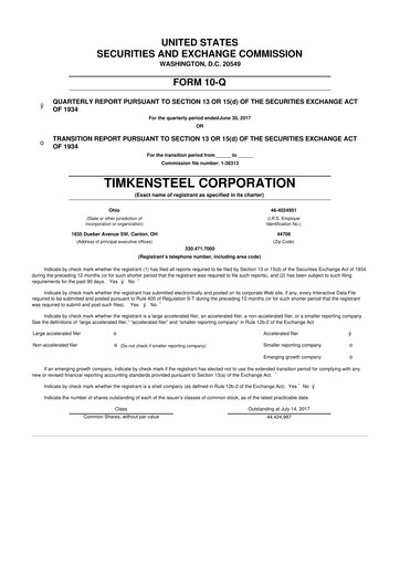 Thumbnail Metallus 10-Q Quarterly Report FY2017 