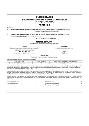 Miniature 1stdibs.com 10-Q Rapport trimestriel 2024 