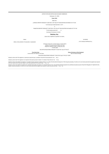 Thumbnail V2X 10-K Annual Report 2017