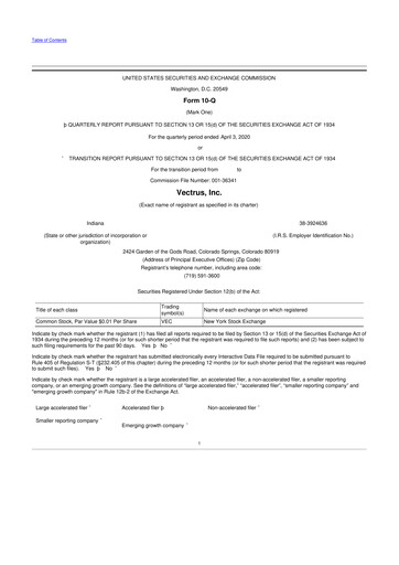 Miniature V2X 10-Q Rapport trimestriel 2020 