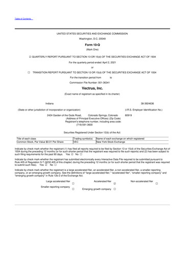 Miniature V2X 10-Q Rapport trimestriel 2021 