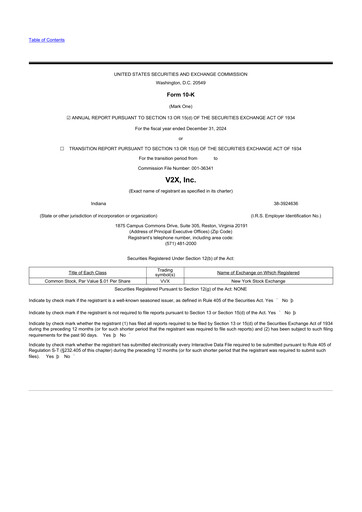 Thumbnail V2X 10-K Annual Report 2024