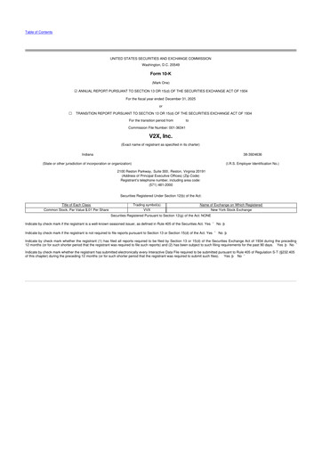 Miniature V2X 10-K Rapport annuel 2025