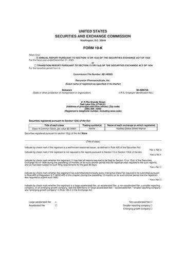 Thumbnail Recursion Pharmaceuticals 10-K Annual Report 2025