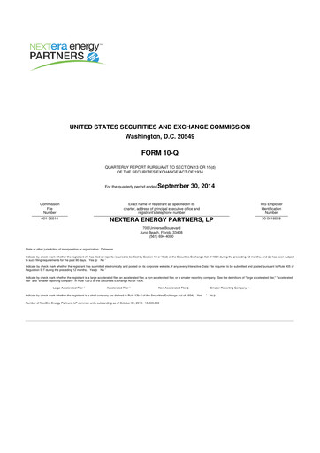 Thumbnail XPLR Infrastructure 10-Q Quarterly Report FY2014 