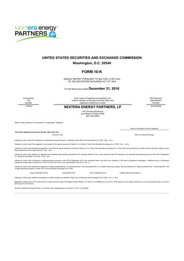 Thumbnail XPLR Infrastructure 10-K Annual Report 2016