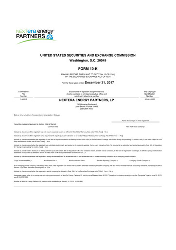 Thumbnail XPLR Infrastructure 10-K Annual Report 2017