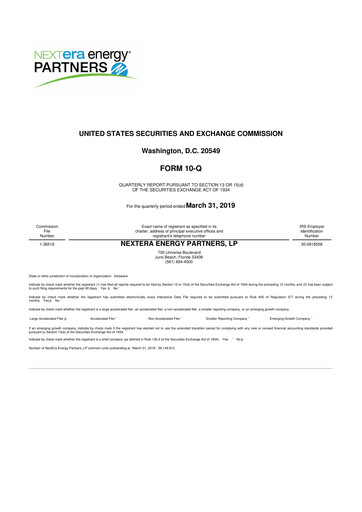 Thumbnail XPLR Infrastructure 10-Q Quarterly Report FY2019 