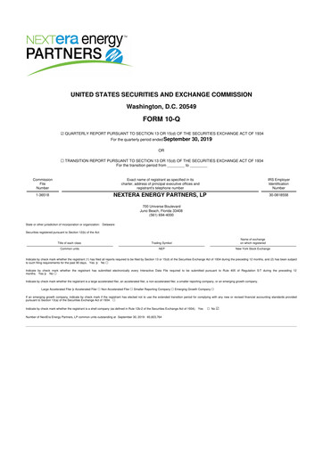 Thumbnail XPLR Infrastructure 10-Q Quarterly Report FY2019 