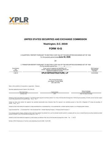 Thumbnail XPLR Infrastructure 10-Q Quarterly Report FY2026 