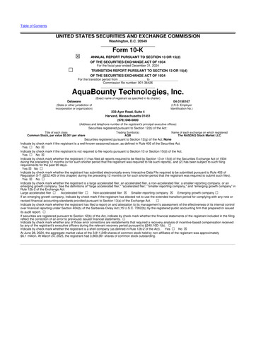 Thumbnail AquaBounty Technologies 10-K Annual Report 2024
