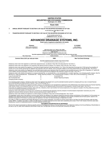 Thumbnail Advanced Drainage Systems
 10-K Annual Report 2026