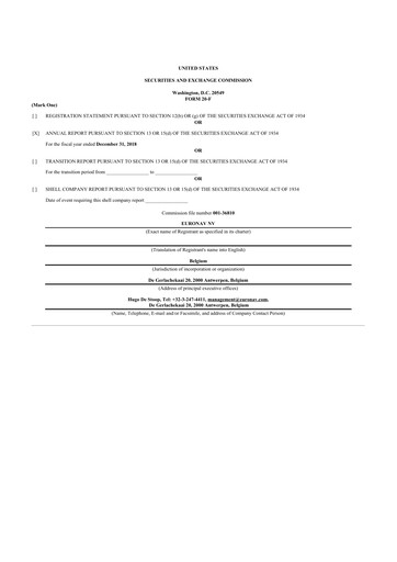 Thumbnail CMB.TECH 20-F Annual Report 2018