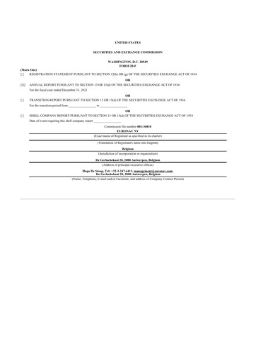 Thumbnail CMB.TECH 20-F Annual Report 2021