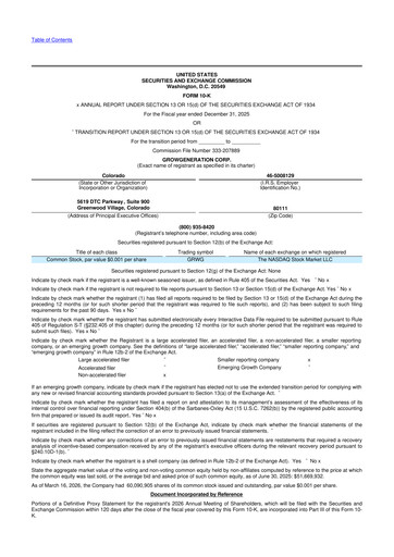 Thumbnail GrowGeneration
 10-K Annual Report 2025