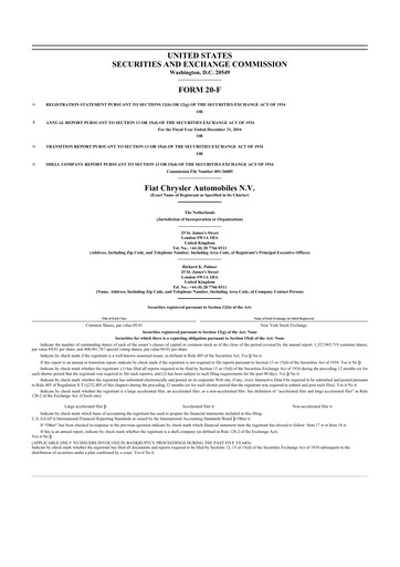 Thumbnail Stellantis 20-F Annual Report 