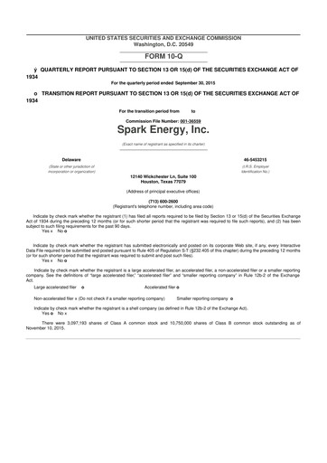 Thumbnail Via Renewables 10-Q Quarterly Report FY2015 