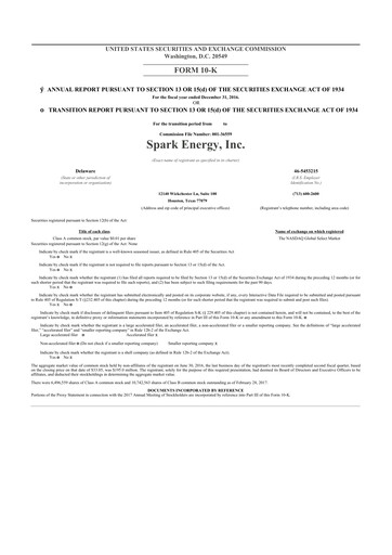 Miniature Via Renewables 10-K Rapport annuel 2016