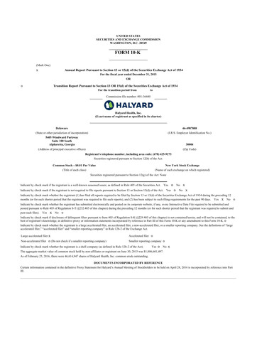 Thumbnail Avanos Medical
 10-K Annual Report 2015