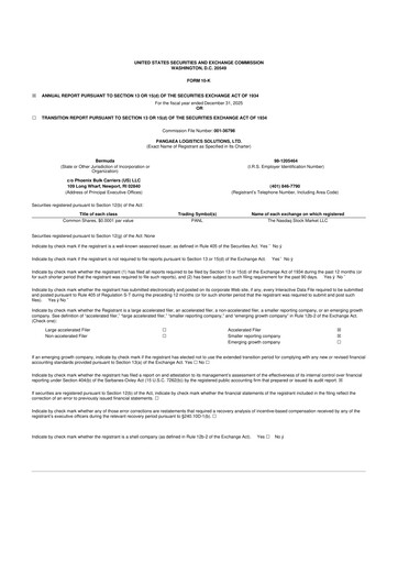 Thumbnail Pangaea Logistics Solutions 10-K Annual Report 2025
