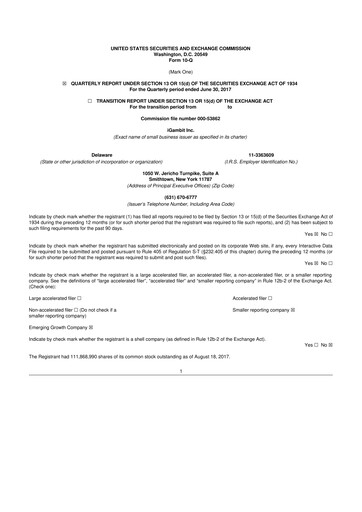 Vorschaubild Nutex Health 10-Q Quartalsbericht 2017 