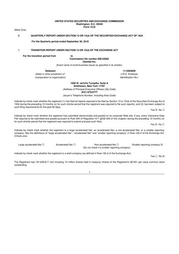 Vorschaubild Nutex Health 10-Q Quartalsbericht  