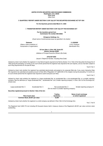 Vorschaubild Nutex Health 10-Q Quartalsbericht 2020 