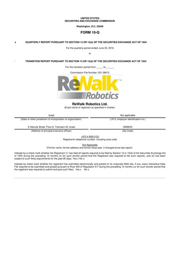 Thumbnail Lifeward 10-Q Quarterly Report FY2016 