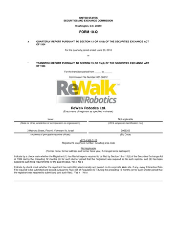 Thumbnail Lifeward 10-Q Quarterly Report FY2018 