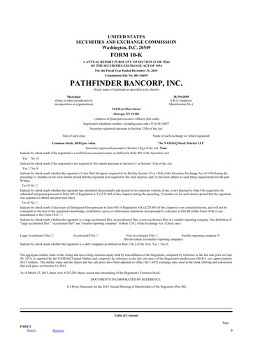 Thumbnail Pathfinder Bancorp 10-K Annual Report 2014