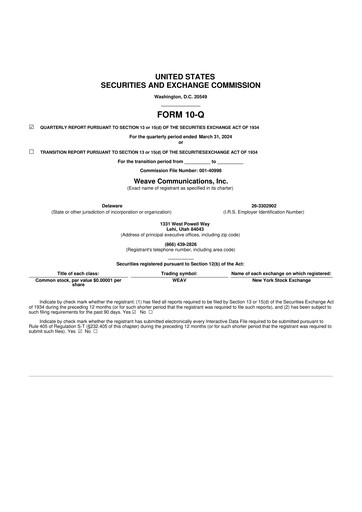 Miniature Weave Communications 10-Q Rapport trimestriel 2024 