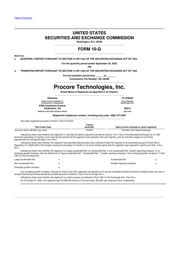 Thumbnail Procore 10-Q Quarterly Report FY2023 