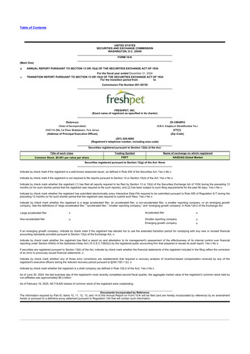 Thumbnail Freshpet 10-K Annual Report 2024