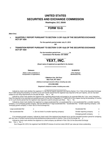 Thumbnail Yext 10-Q Quarterly Report FY2019 