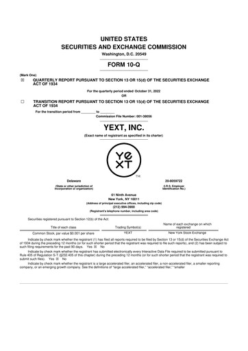 Thumbnail Yext 10-Q Quarterly Report FY2023 