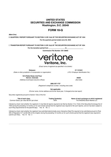 Thumbnail Veritone 10-Q Quarterly Report FY2025 