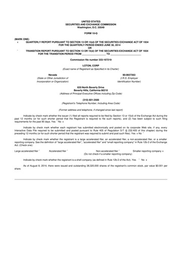 Thumbnail LiveOne 10-Q Quarterly Report FY2015 