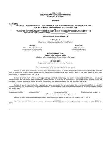 Thumbnail LiveOne 10-Q Quarterly Report FY2015 