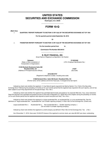 Thumbnail BRC Group Holdings 10-Q Quarterly Report FY2016 