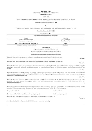 Thumbnail Ondas Holdings 10-K Annual Report 2016